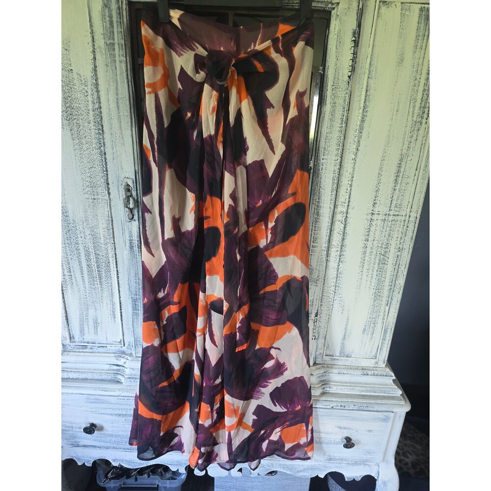 New Anthropologie Hutch Sarong Color Print Wide-Leg Pants - Size 2 - Picture 5 of 5